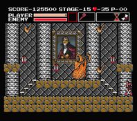 une photo d'Ã©cran de Vampire Killer sur MSX
